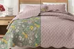 Floral Printed Scalloped Cotton Quilt & Pillow Sham Set - Second Medium