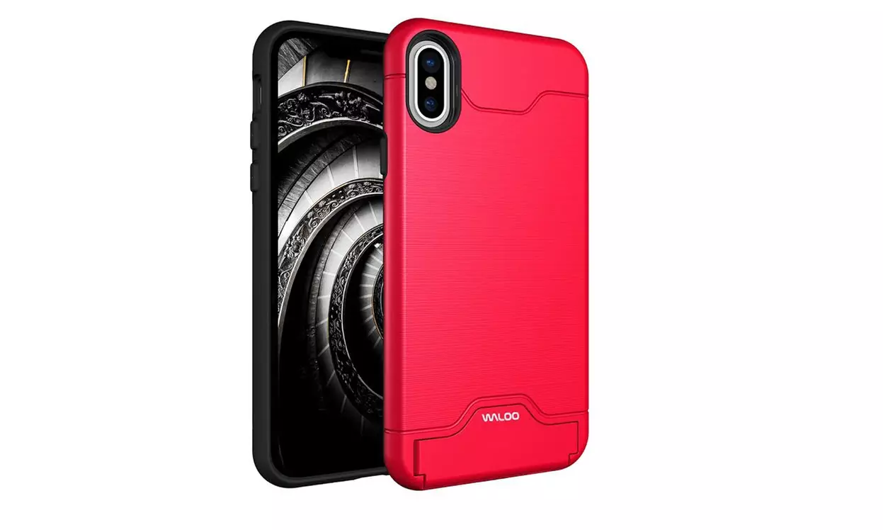 Waloo Brushed Kickstand Case for iPhones 