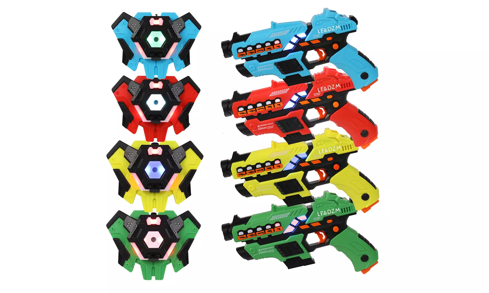 4PCS Small Laser Gun with Vests  - Primary Image
