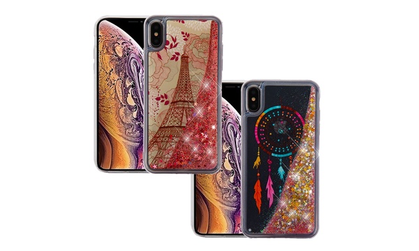 For Iphone Xs Max X Case Wydan Liquid Glitter Shockproof