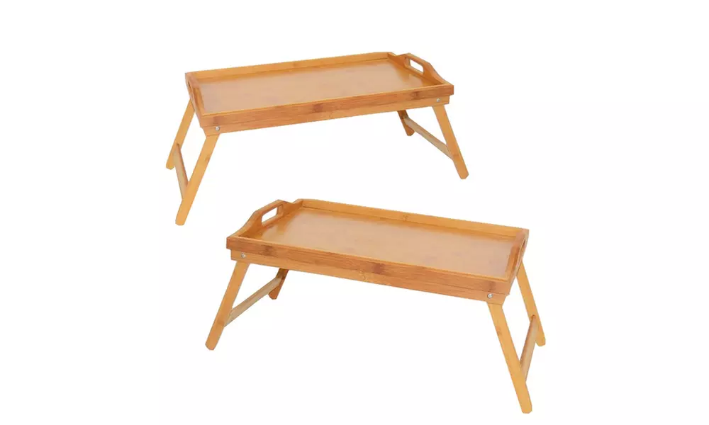 Home Ease Bamboo Breakfast Bed Tray (2-Pack) - Primary Image