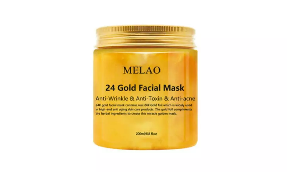 24K Gold Collagen Face Mask Skin Care Moisture Anti Aging Remove Wrinkle - Primary Image