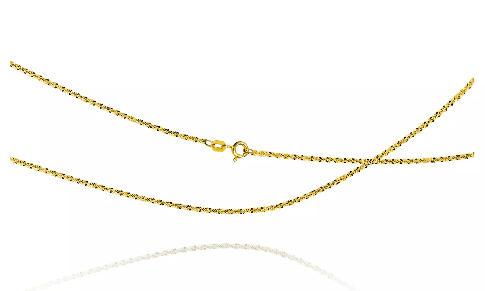 18K Gold Over Sterling Silver Diamond Cut Roc Chain Necklace By Paolo Fortelini