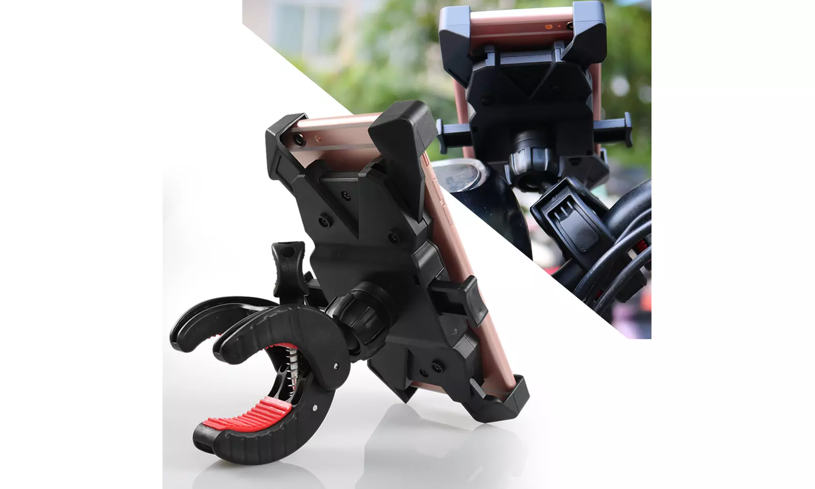 Bicycle Motorcycle MTB Bike Handlebar Silicone Mount Holder for Phone Universal - Primary Image
