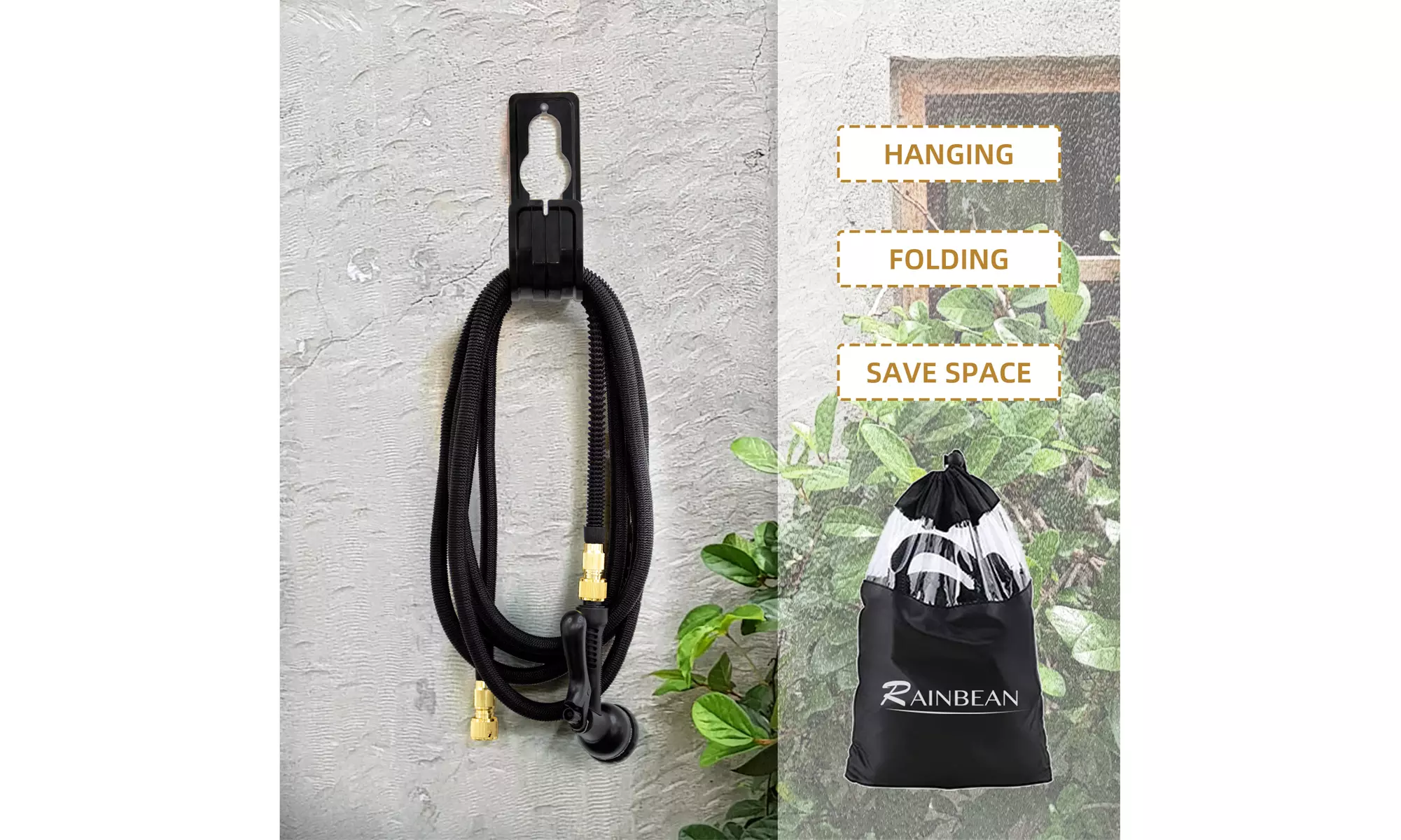 Expandable Garden Hose with 8 Function Nozzle  - Second Medium