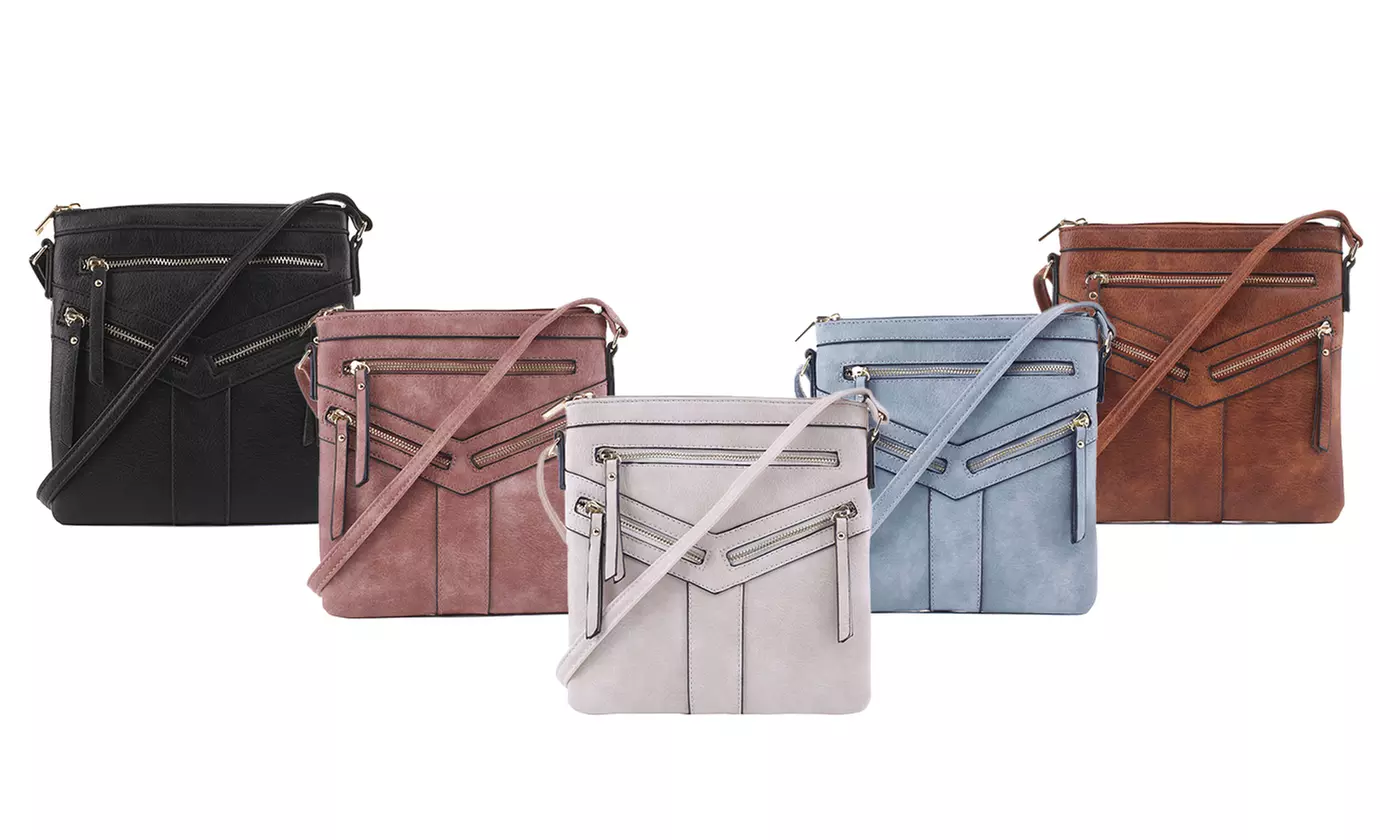 MKII Stella Geometric Multi Pocket Crossbody for Women - Primary Image