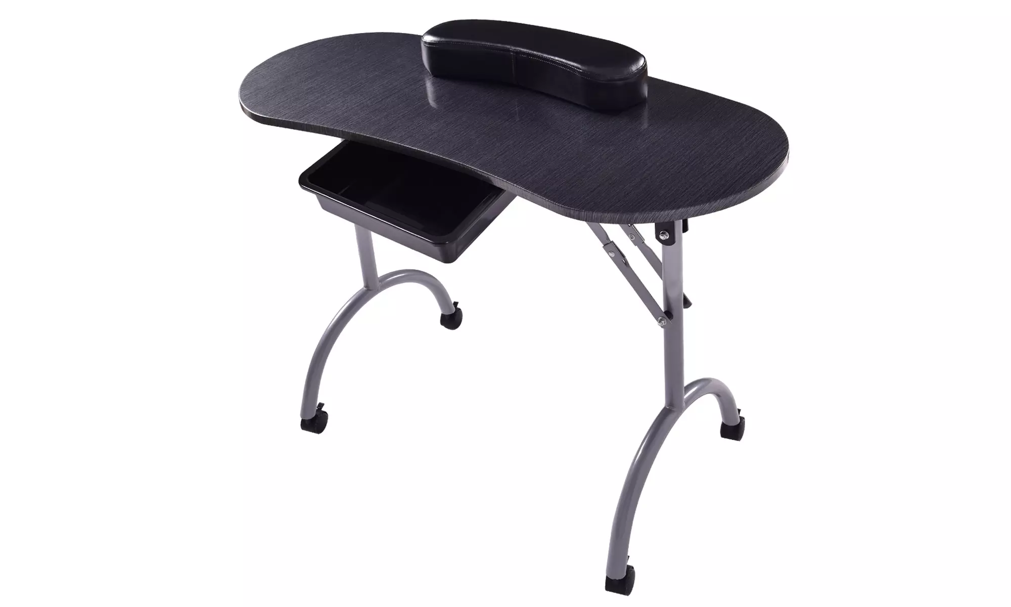 Costway Folding Manicure Nail Table Station Nails Desk Spa Salon,Wheels Bag - Primary Image