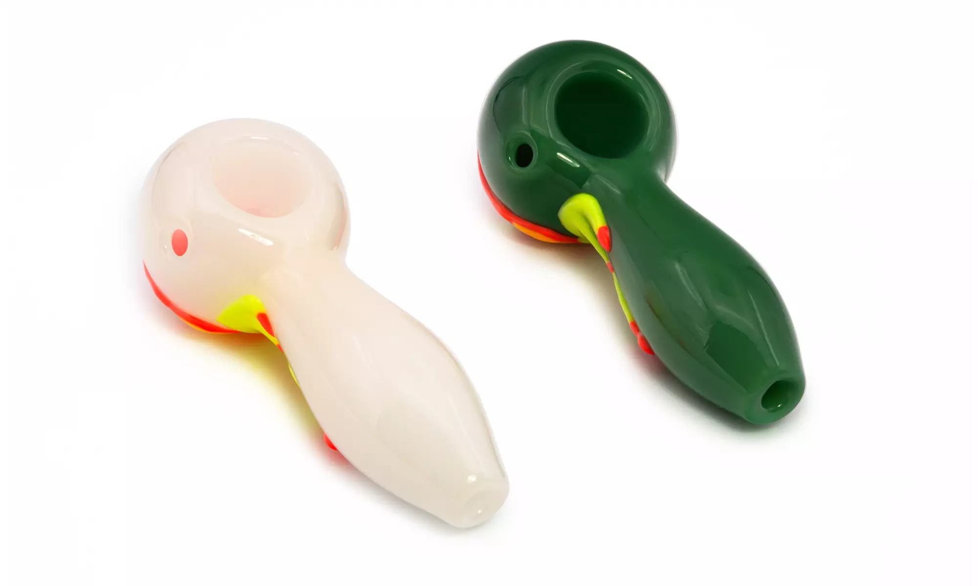 Super Hero Glow In The Dark Glass Hand Pipe - Primary Image