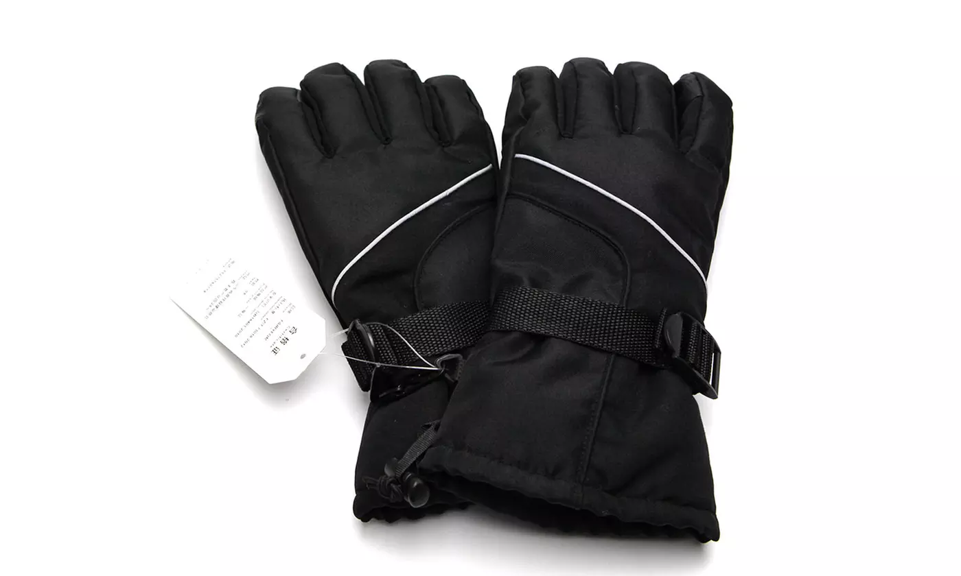 Men Waterproof Winter Ski Snowboard Gloves for Skiing Snowboad Shoveling Outdoor