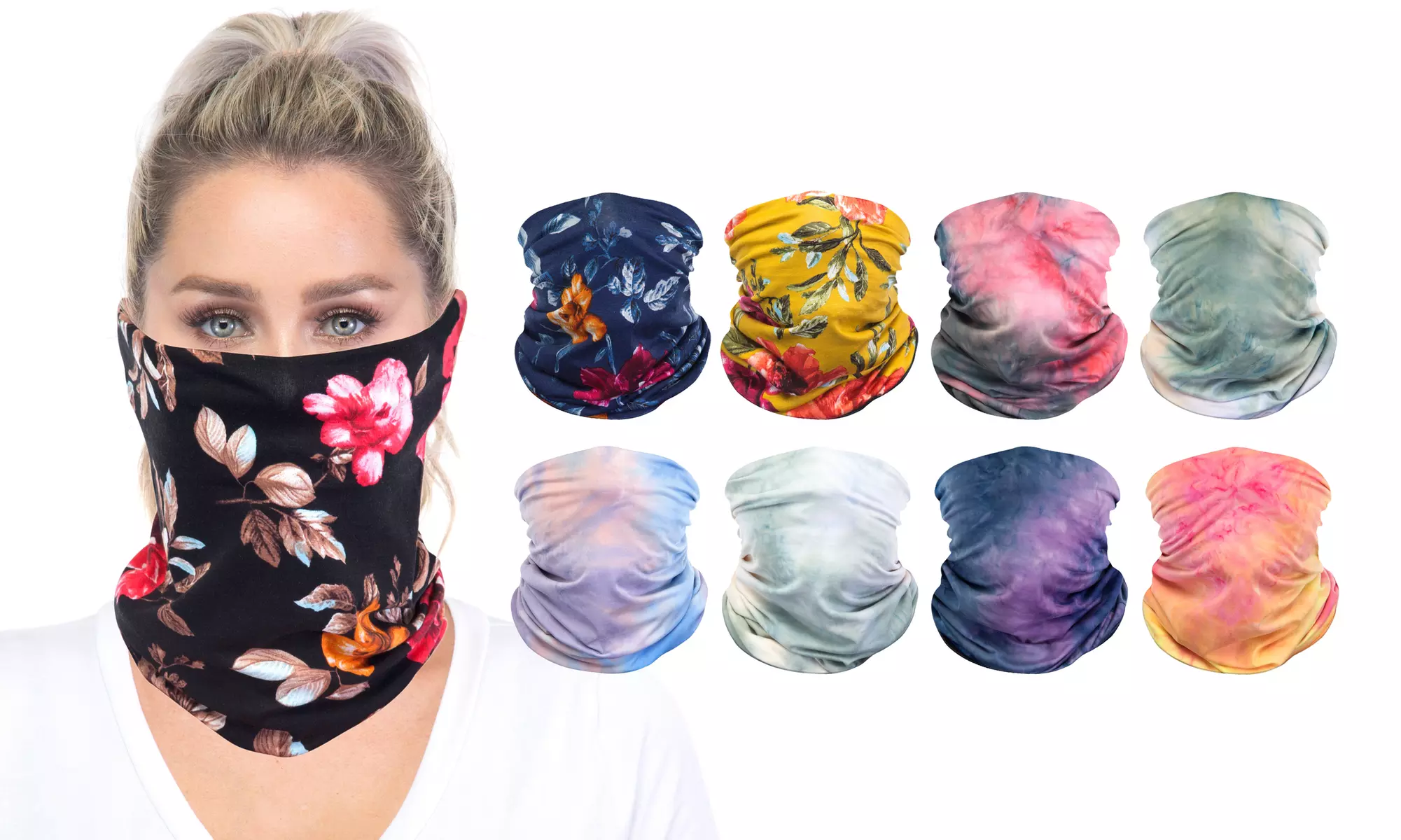 Unisex Super Soft Breathable Gaiter Masks with Stretch  - Primary Image