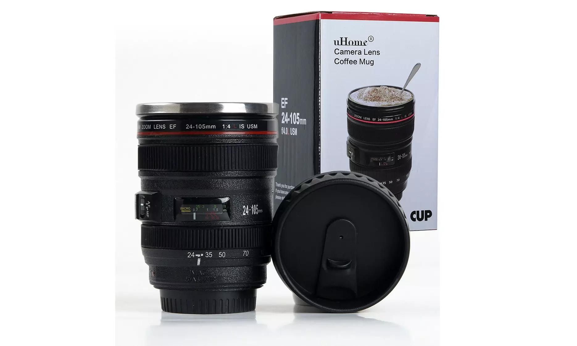 Coffee Mug - Camera Lens Travel Thermos  - Primary Image