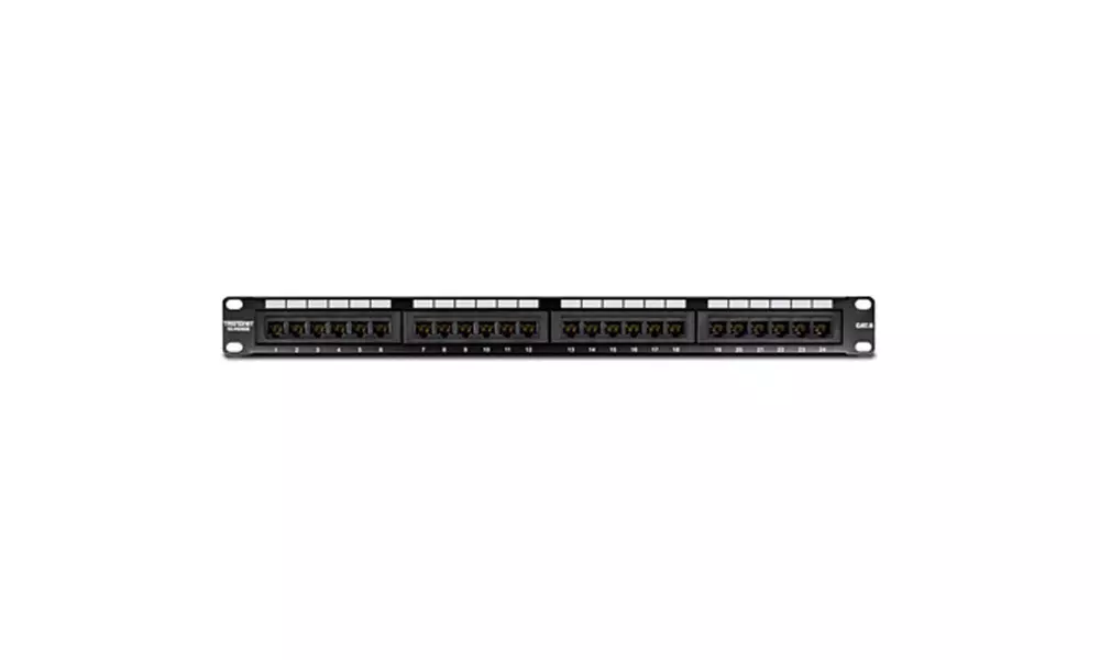 Trendnet TC-P24C6 24-port Cat6 Unshielded Patch Panel  - Primary Image