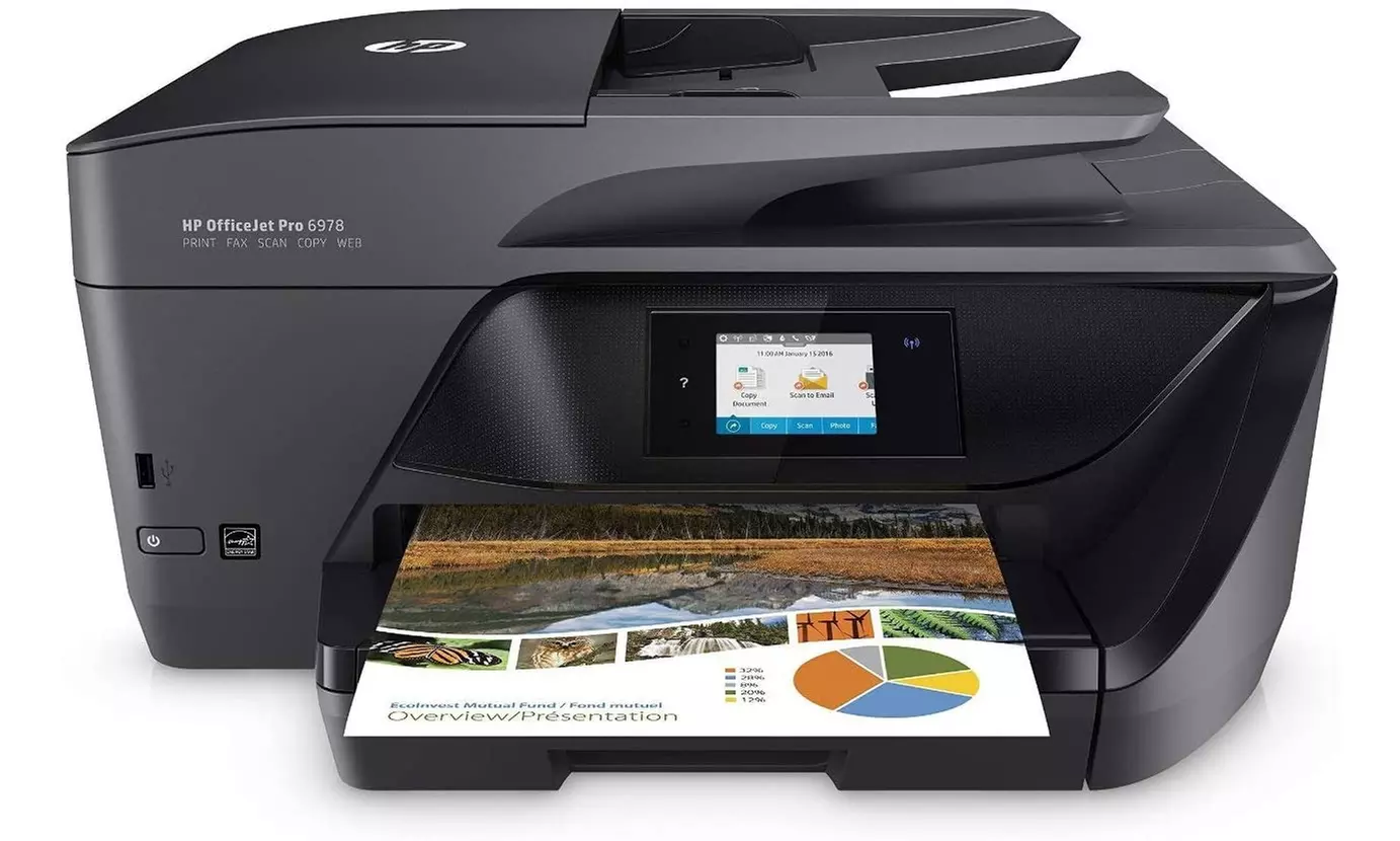 HP Officejet Pro 6958 All-in-One Printer NO INK- Refurbished - Primary Image