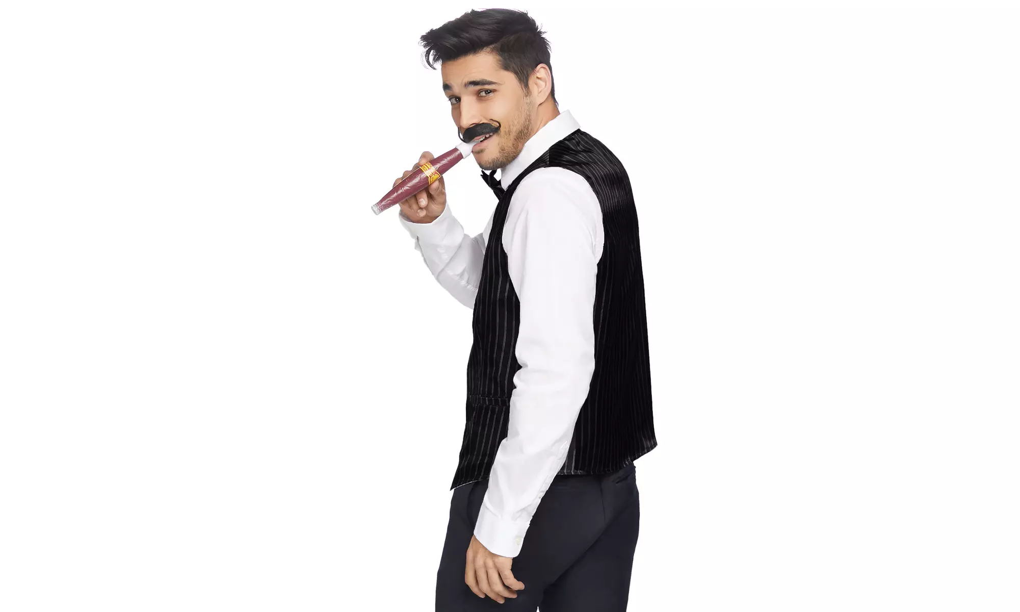 Leg Avenue Men's 4 Piece Mobster Kit 1920s Gangster Costume - Second Medium