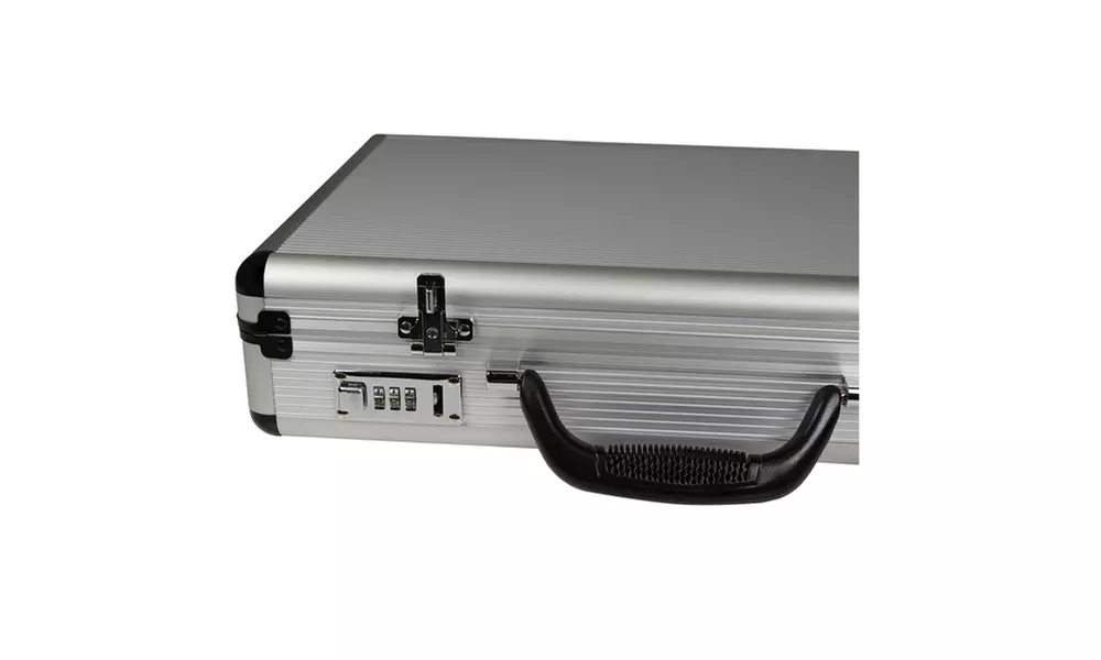 World Traveler Fasano Aluminum Silver 4-inch-wide Attache Briefcase