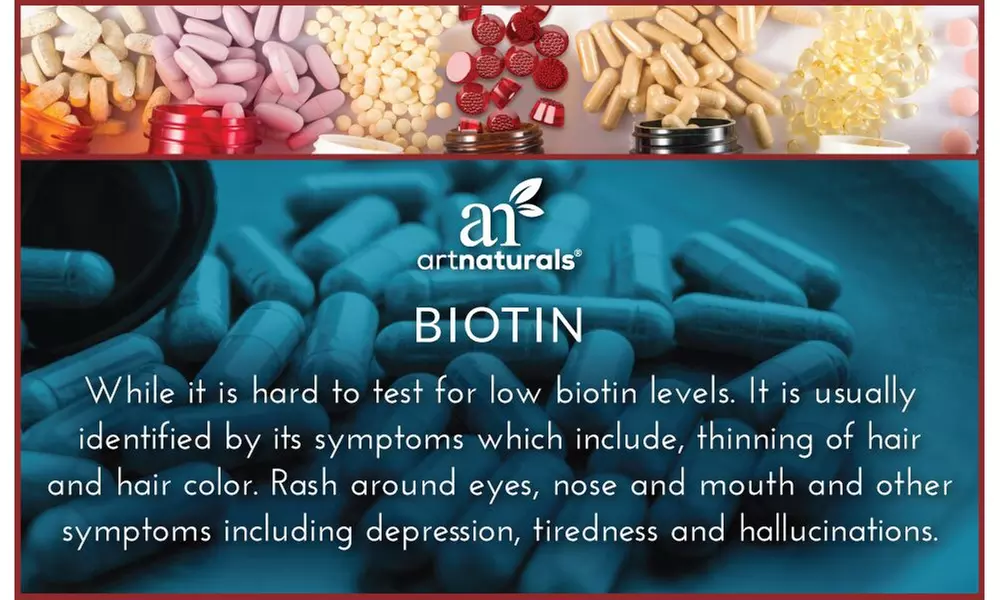ArtNaturals Strawberry Biotin Gummies for Hair Growth - Supports Nails and Skin  - Second Medium