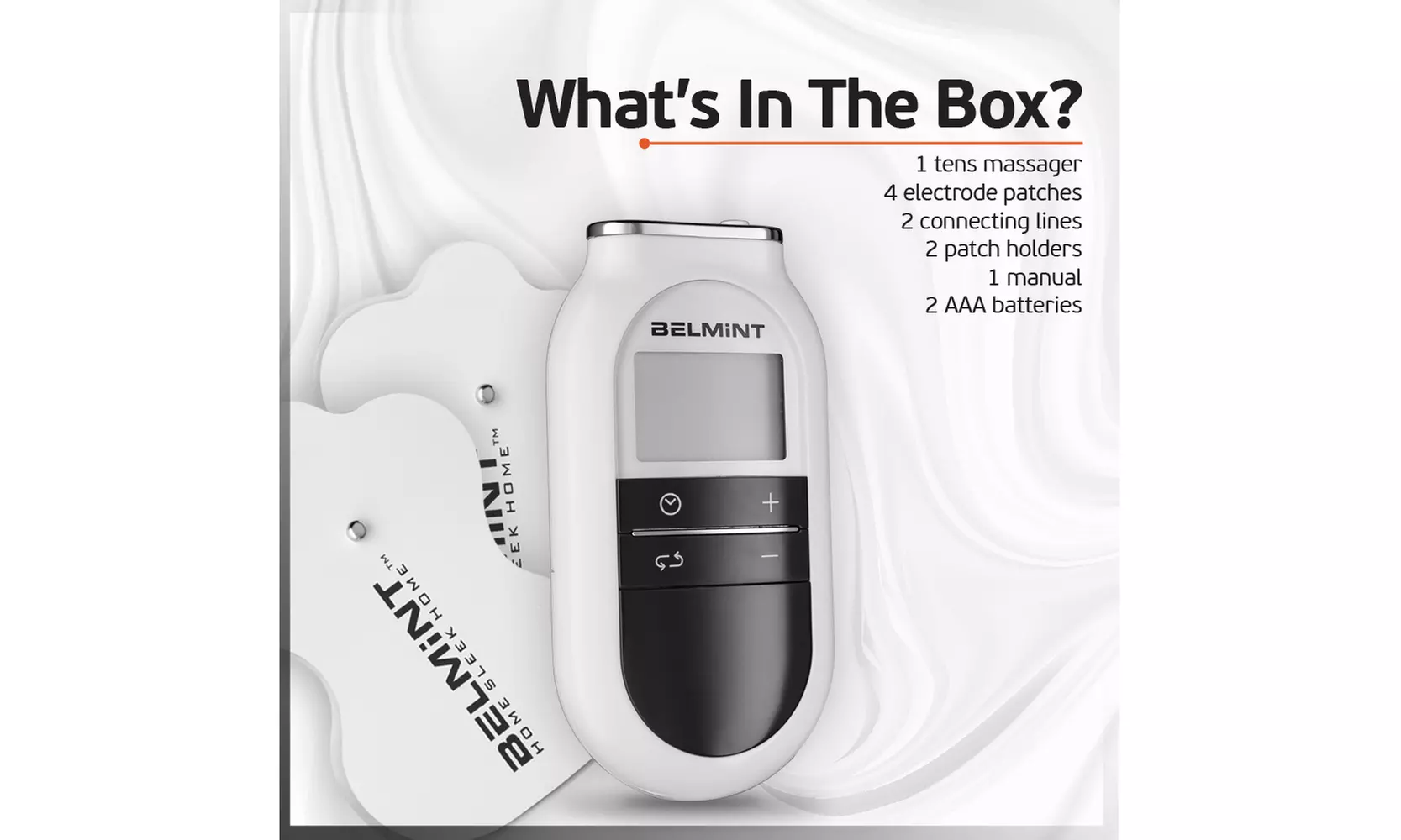 Belmint FDA-Approved TENS Unit Electronic Pulse Massager - Primary Image