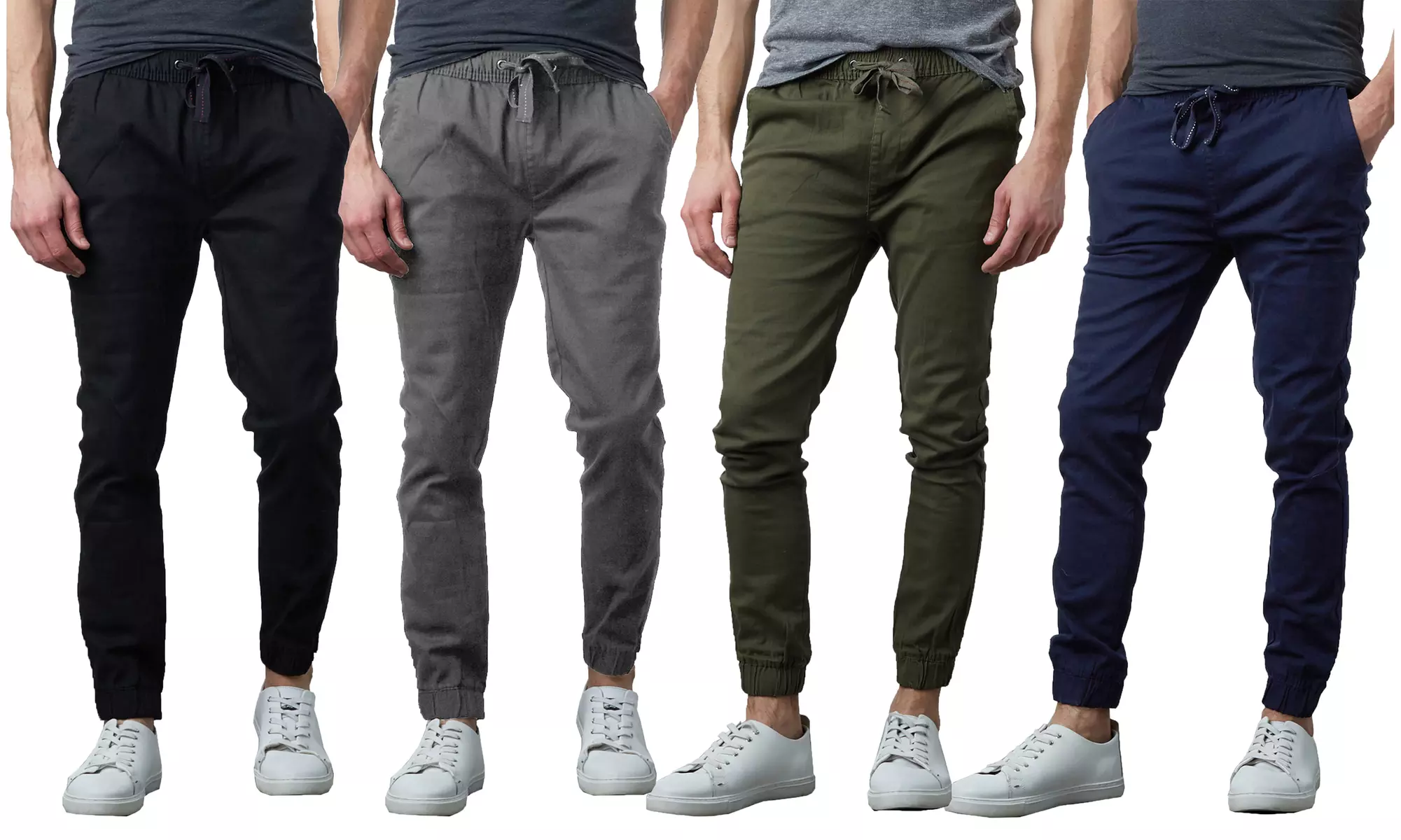 Men's Cotton Stretch Classic Jogger Pants (Sizes, S-3XL)
