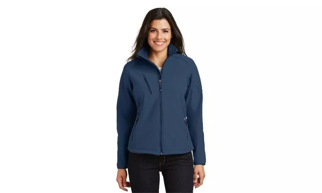 Port Authority L705 Ladies Textured Soft Shell Jacket Insignia Blue - Medium - Primary Image