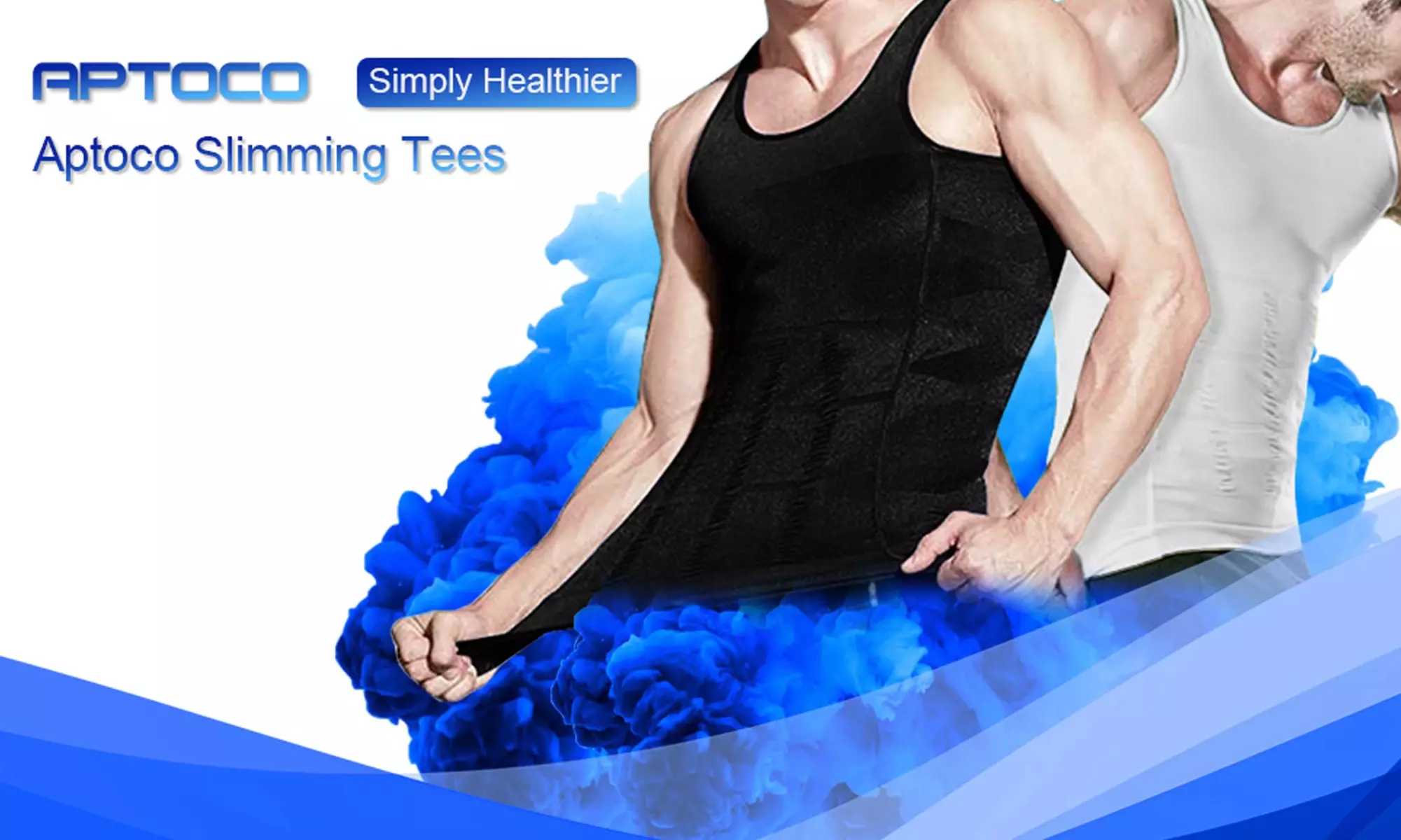 3 Pack Body Shaper Slimming Vest Mens Compression Shirts Sleeveless Tank Top