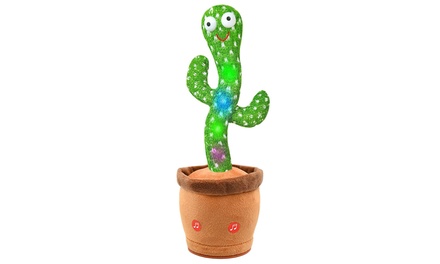 BabyLuv Talking Dancing Cactus Toy Electronic Recording Plush Cactus ...