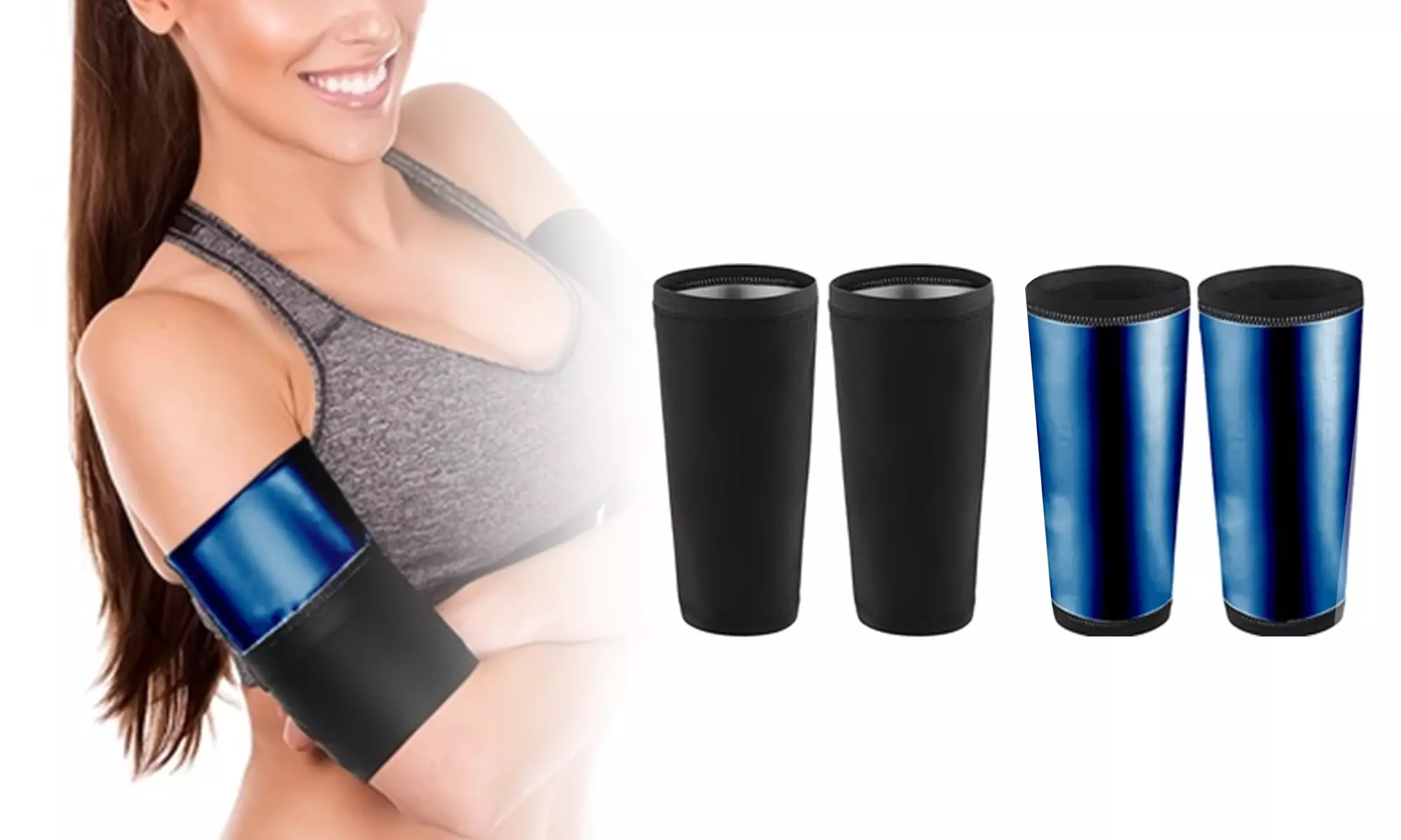 Sauna Sweat Arm Trimmer Arm Slimmer Shaper Sports Arm Wrap Bands Arm Trainer - Primary Image