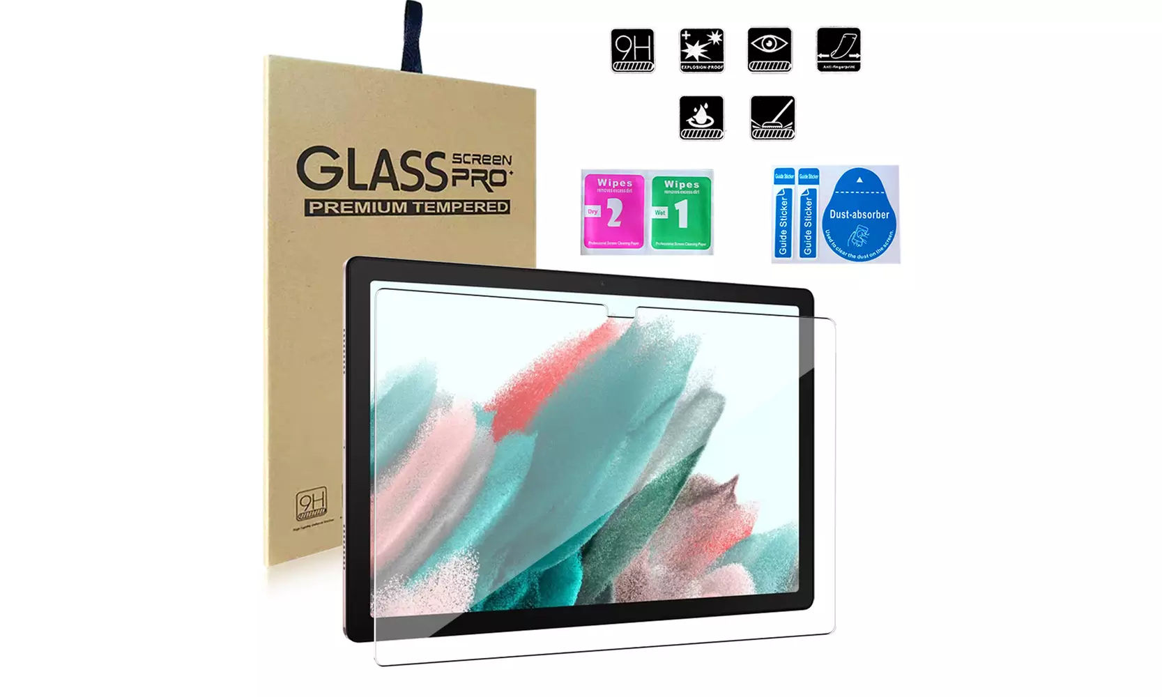 HD 9H Tempered Glass Screen Protector Film for Samsung Galaxy Tab A8 10.5 inch - Primary Image