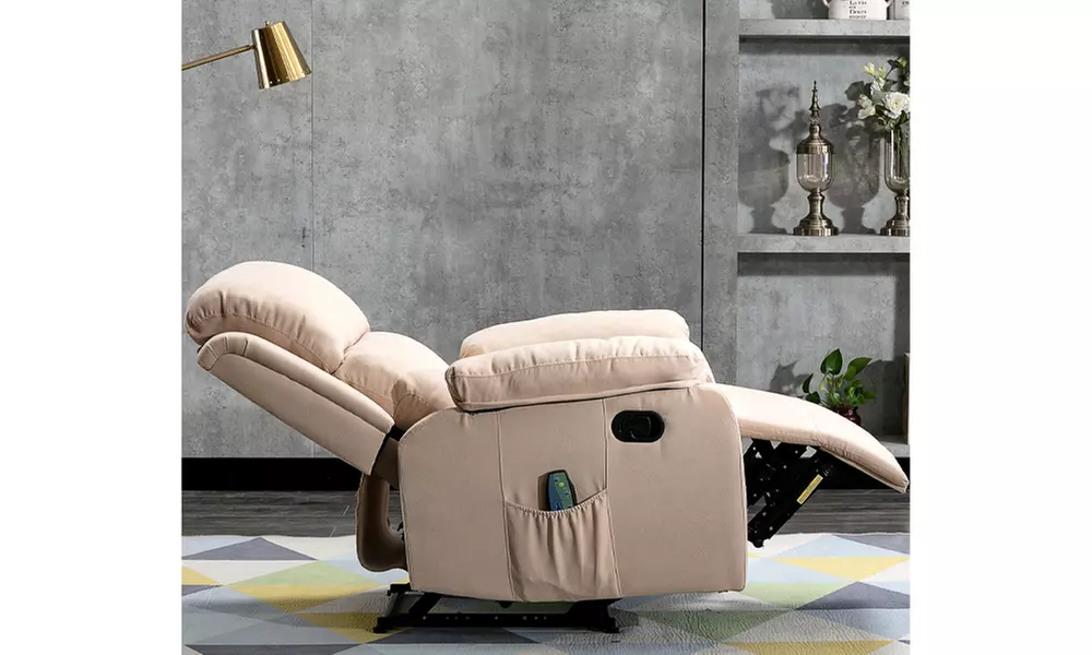 Home Pillow Armrest High-Quality Recliner Sofa With Remote Control Massage Relx - Primary Image