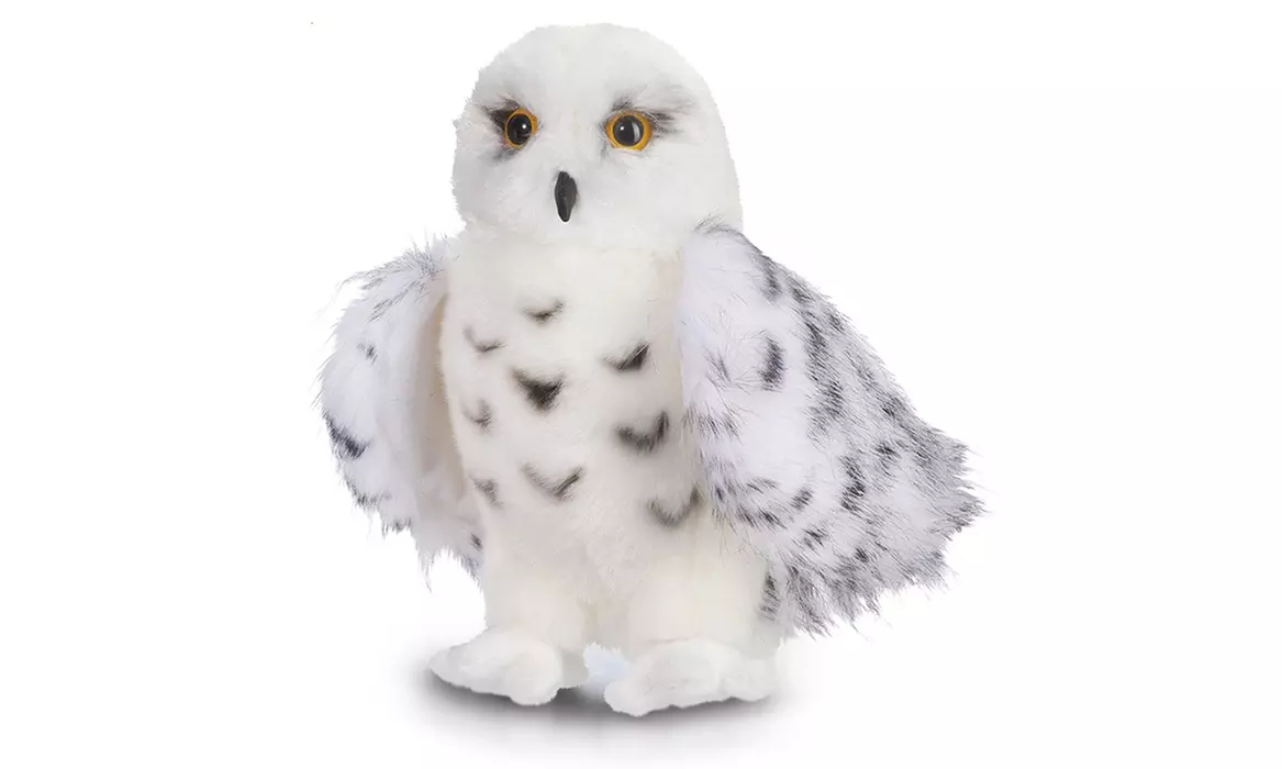 Premium Quality Snowy White Plush Hedwig Owl Toy  Large 12-Inch tall - Primary Image
