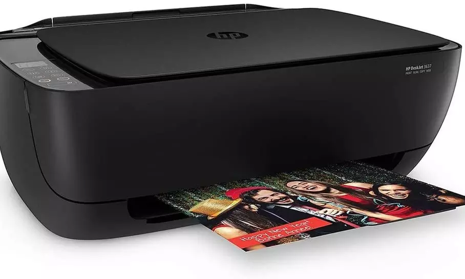 HP DeskJet 3637 All-in-One Printer (Black) - Refurbished - Primary Image