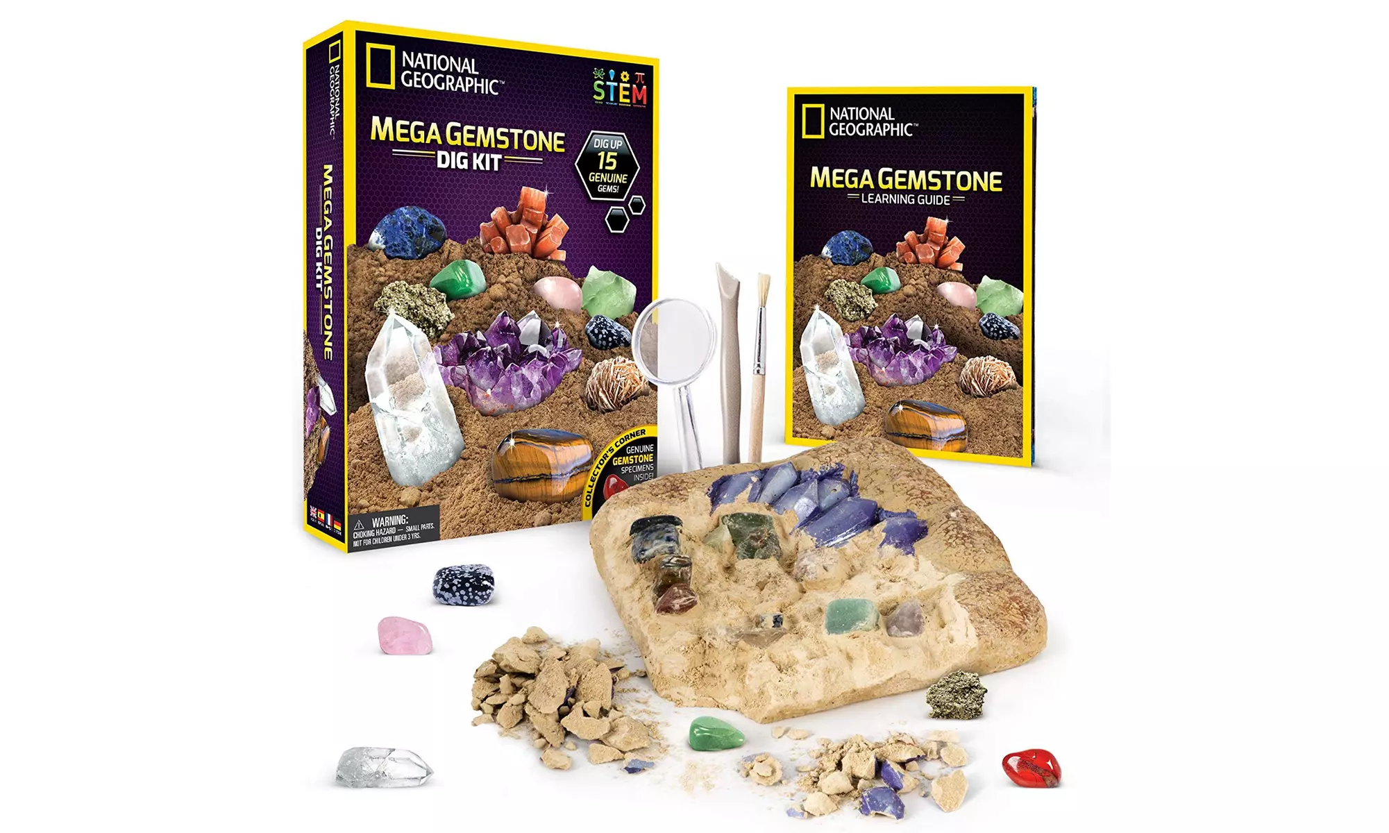 NATIONAL GEOGRAPHIC Mega Gemstone Dig Kit-Excavate - Primary Image