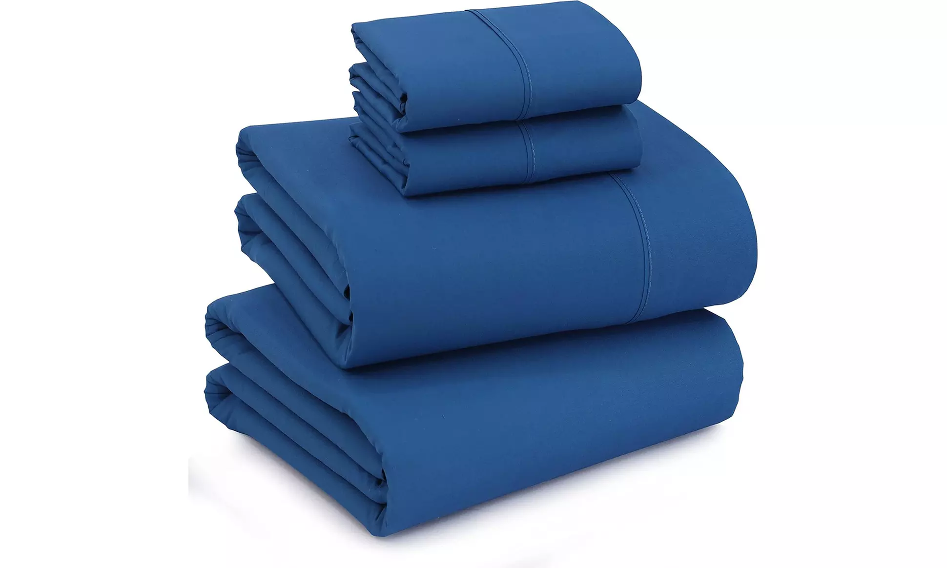 Ruvanti 1800 Series 4 Piece Microfiber Bed Sheet Set Soft Deep Pocket Sheet