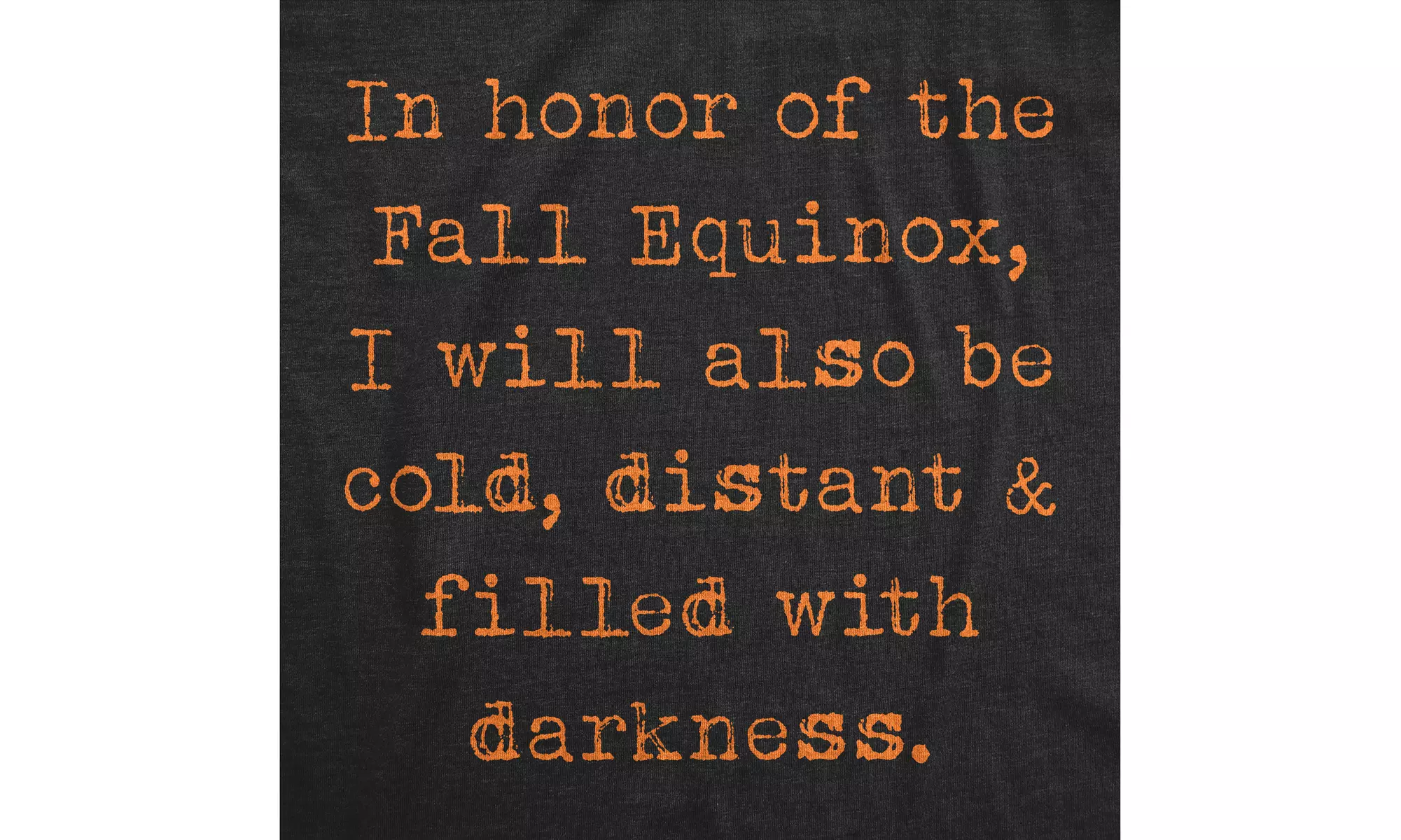 Mens In Honor Of The Fall Equinox Tshirt Funny Introvert Graphic Novelty Hallowe - Second Medium