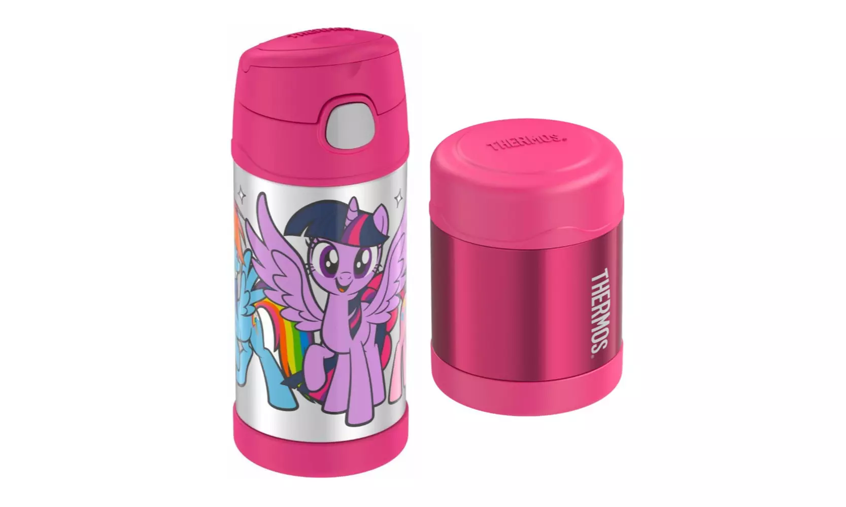 Thermos FUNtainer 12oz Water Bottle with Straw (My Little Pony) and Food Jar - Primary Image