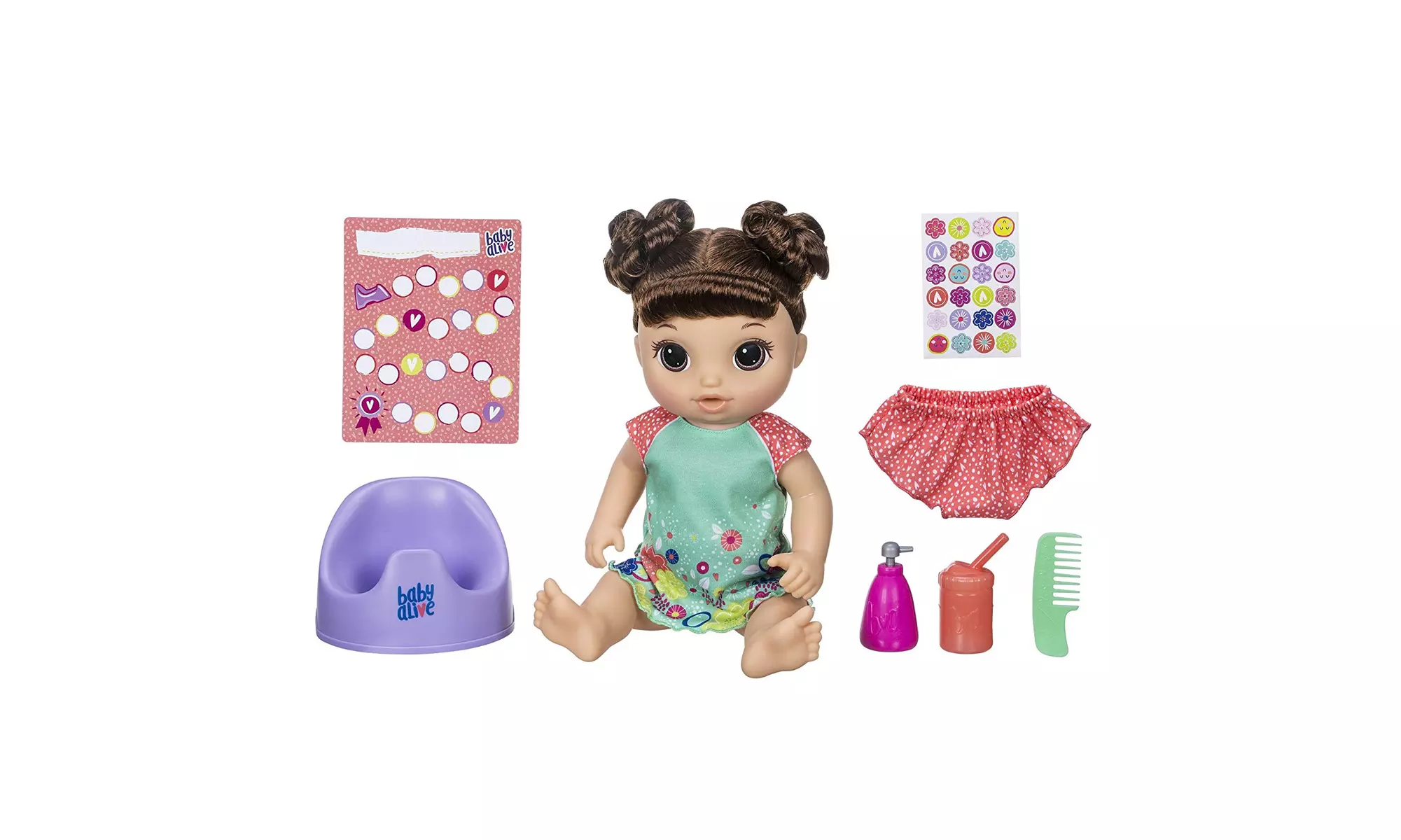 Baby Alive Potty Dance Baby: Talking Baby Doll with Brown Hair - Primary Image