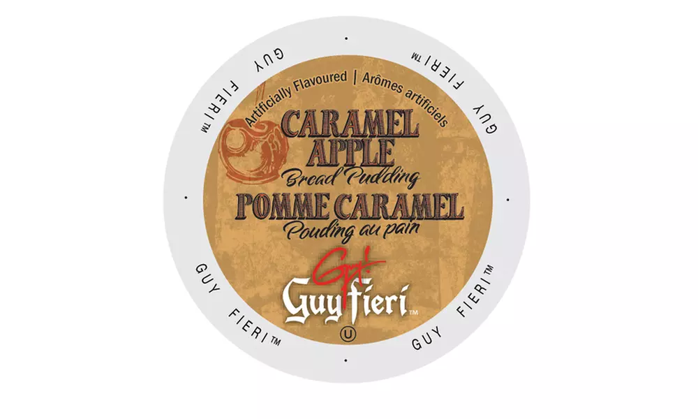 Guy Fieri Caramel Apple Bread Pudding Coffee Single Serve Cups, 48 or 96 Count - Primary Image