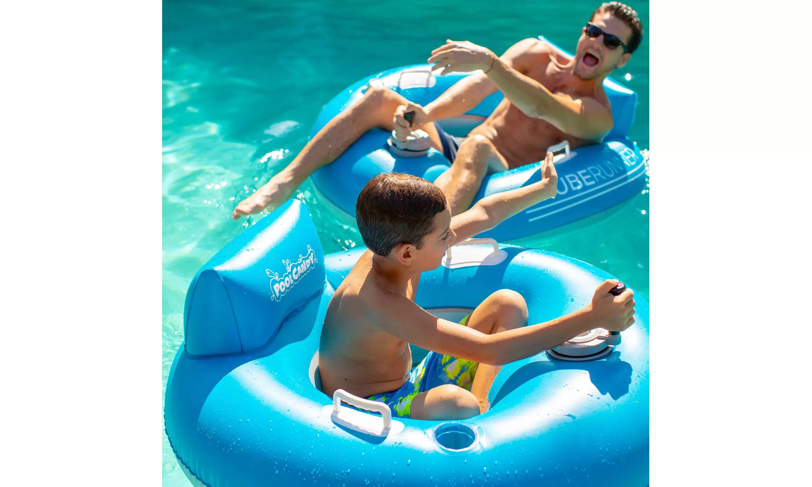 Pool candy outlet tube runner motorized