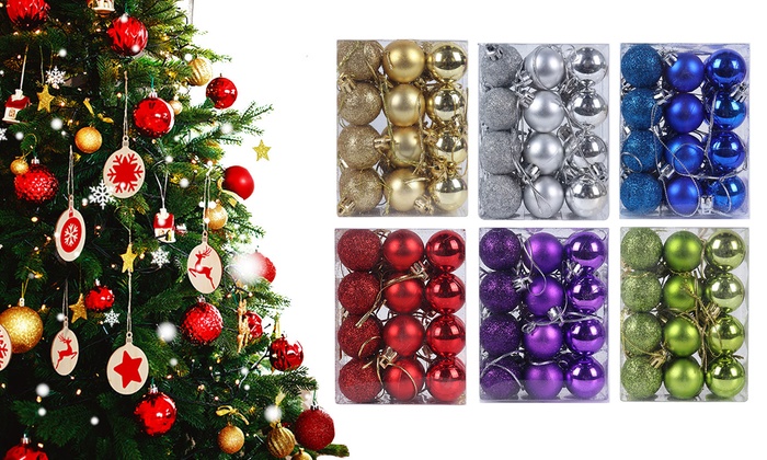 Up To 79 Off On 24pcs Christmas Tree Decor Ba Groupon Goods