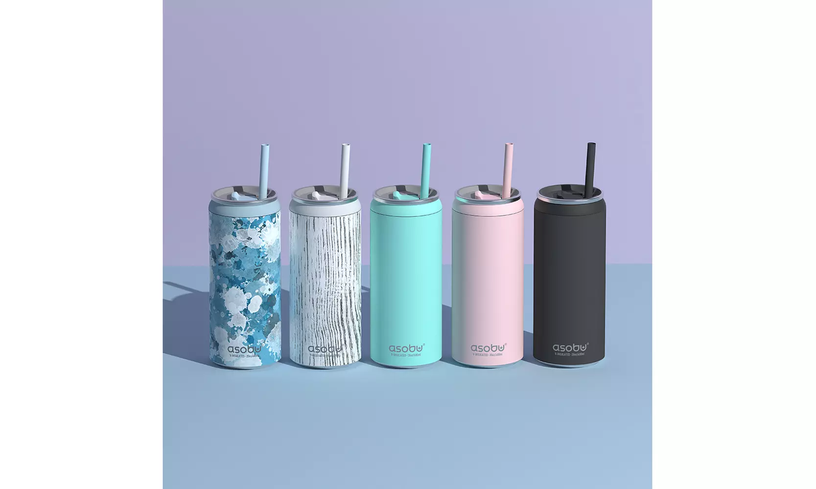 Asobu 16oz Multi Can Cooler, Insulated Stainless Steel with Lid