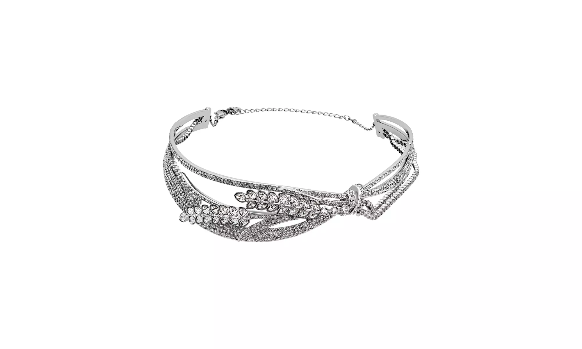 Swarovski Lucia Rhodium-Plated Clear Crystal Choker Necklace 5388861 - Primary Image