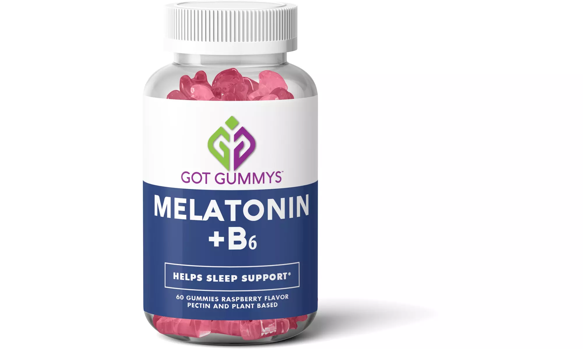 Got Gummys 60 Count Melatonin B6 Vitamin, Helps Sleep Support - Raspberry Flavor - Primary Image