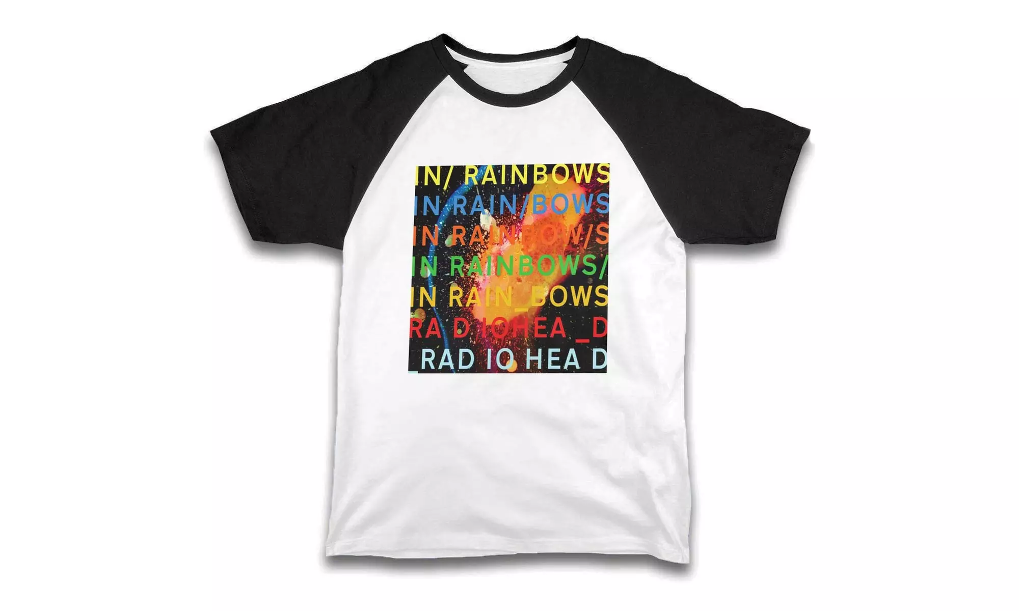 Kid T Shirt in Rainbows Radiohead Tee Kids Baseball Short Sleeve Cotton Shirts - Primary Image