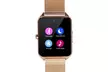 Bluetooth Rose Gold Smart Watch with Camera for Smartphone - Second Medium