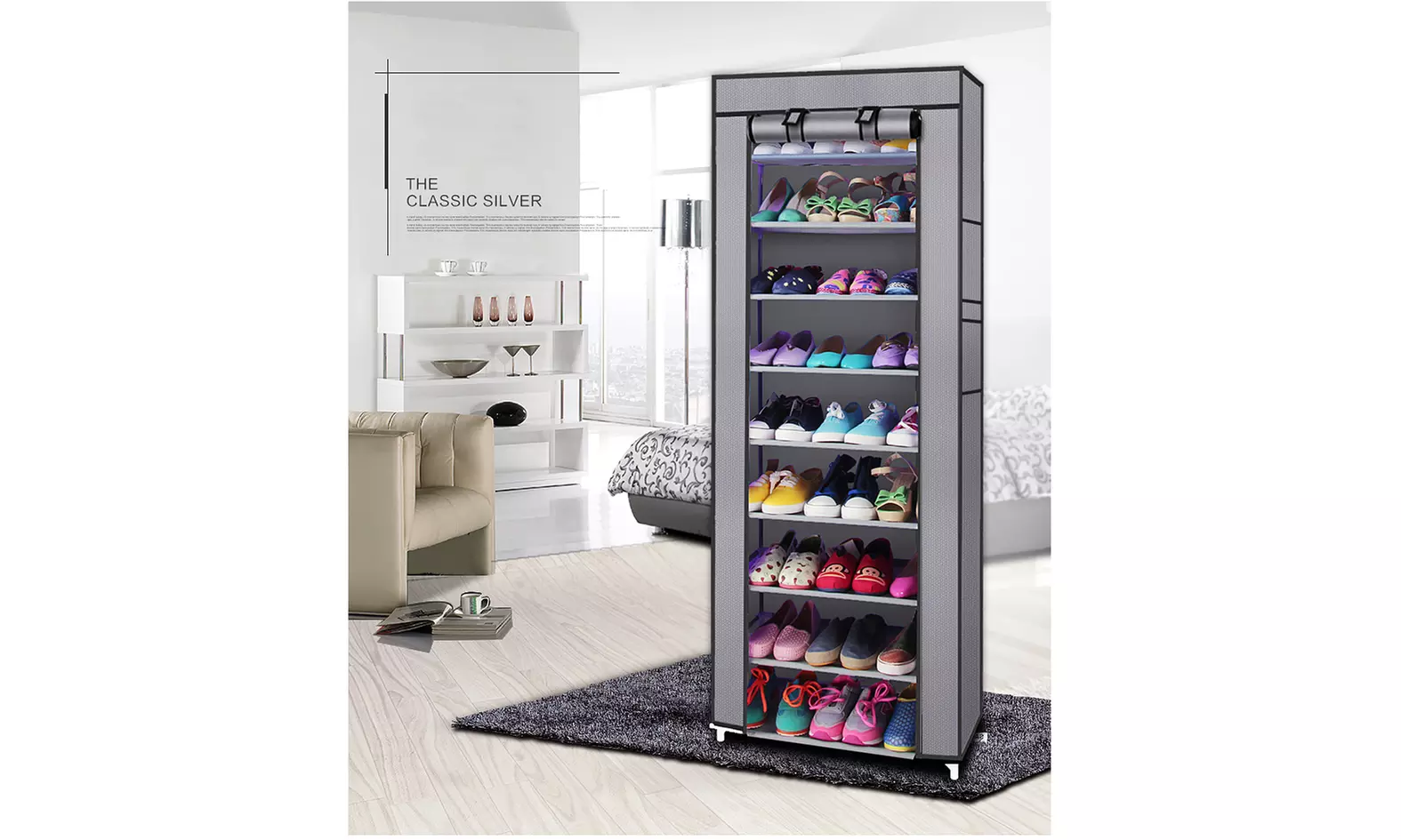 10 Tiers Shoe Storage Shoes Rack   - Primary Image