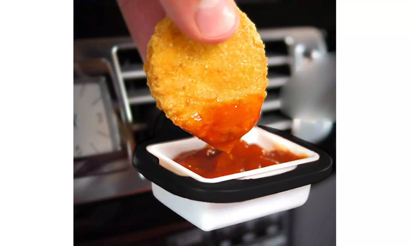 In-Car No Mess Salsa and Dressing Dip Clip- 3 Colors - Primary Image
