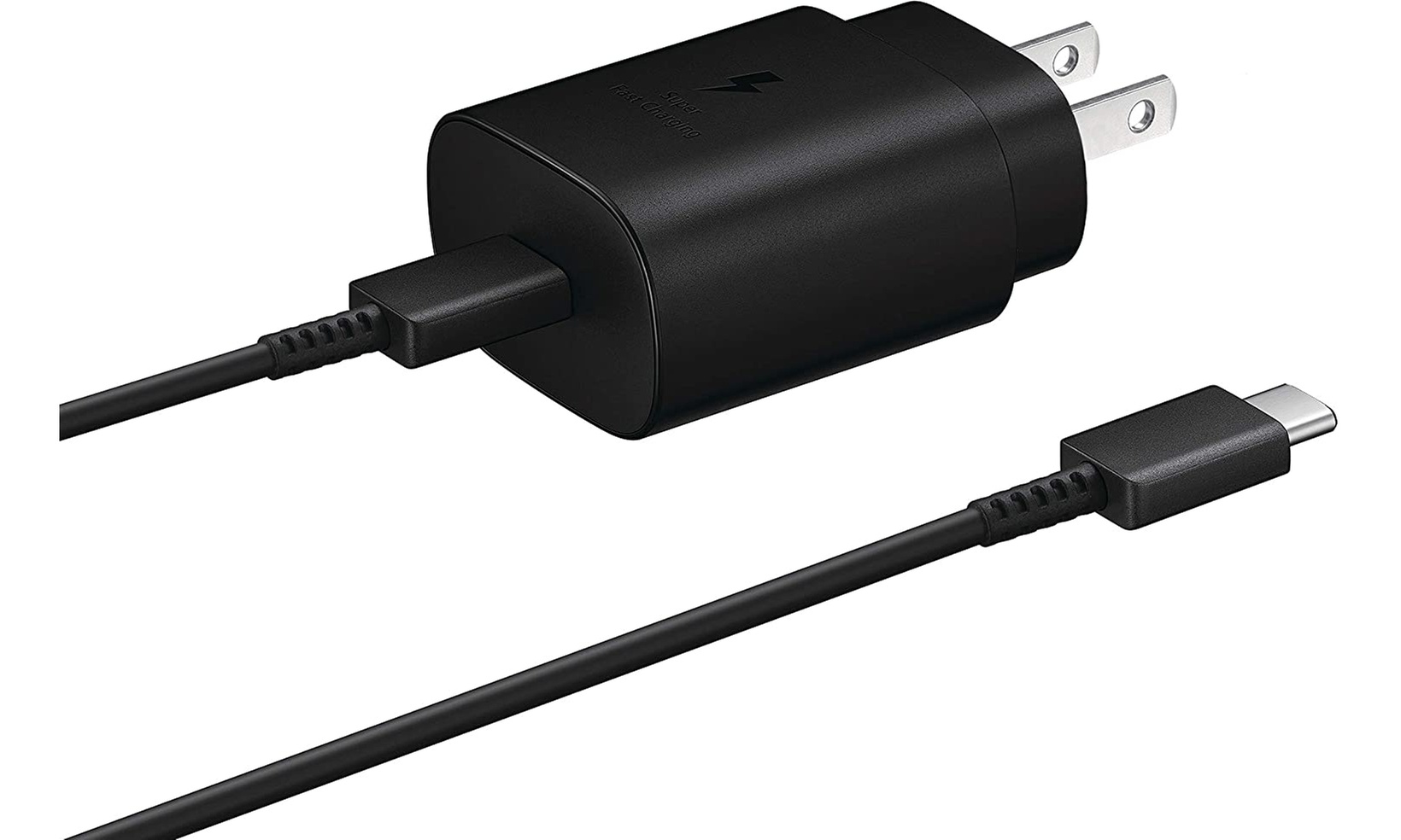 Samsung 25 Watt Super Fast Wall Charger with USB-C to USB-C cable included  - Primary Image