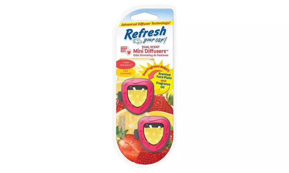 Refresh Scented Oil Interior Car Diffuser (4-Pack)