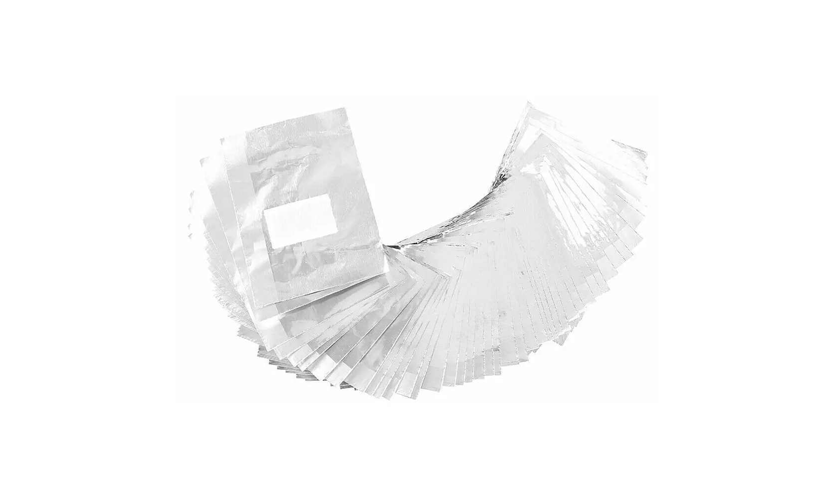 100-500Pcs Aluminium Foil Nail Wraps Art Soak Off Gel Polish Remover Cleaner - Primary Image