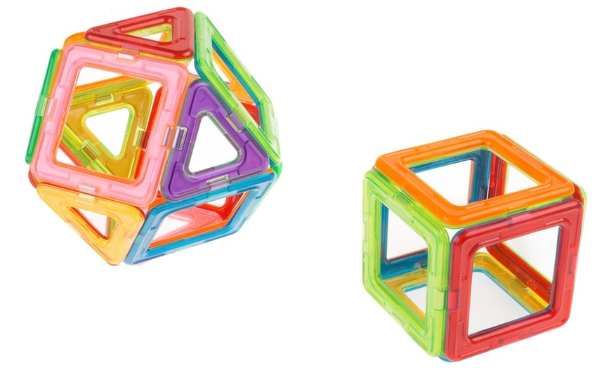 Hey! Play! Magnetic Tile Toy Building Block Set (40-Piece) | Groupon