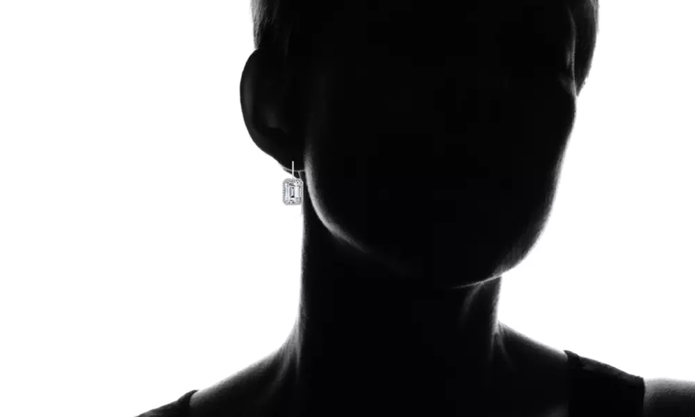 Emerald Cut Swarovski Crystals Halo Leverback Earrings by Mina Bloom - Second Medium